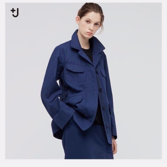 +J Jil Sander x Uniqlo Linen Cotton Safari Jacket - Picture 1 of 4